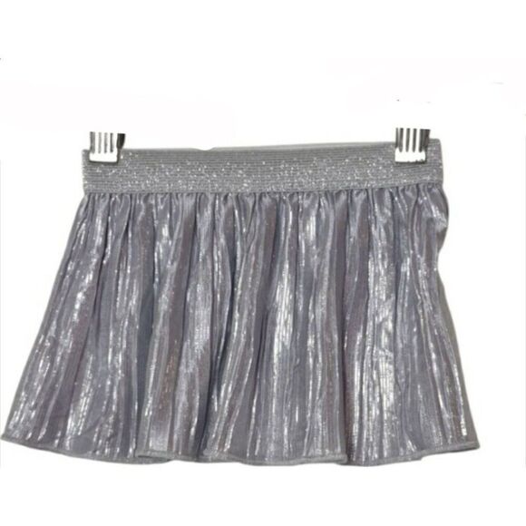 Cat & Jack Baby Girl Metallic Silver Skirt 3-6M Festive Dress-Up - Picture 2 of 3